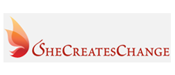 she creates change logo